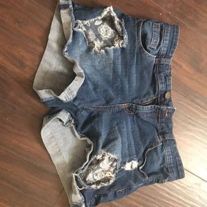 Blue jean shorts !